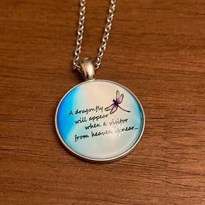New A dragonfly will appear when a loved one from heaven is near Necklace
